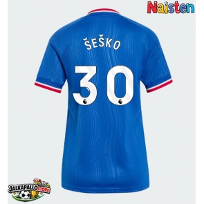 Manchester United Benjamin Sesko #30 Vieraspaita Naisten 2026-27 Lyhythihainen